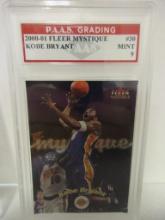 Kobe Bryant LA Lakers 2000-01 Fleer Mystique #30 graded PAAS Mint 9