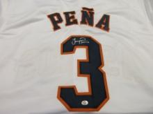 Jeremy Pena of the Houston Astros signed autographed baseball jersey PAAS COA 843