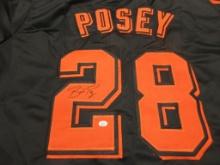 Buster Posey of the San Francisco Giants signed autographed baseball jersey PAAS COA 022