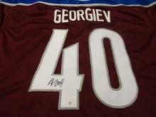 Alexandar Georgiev of the Colorado Avalanche signed autographed hockey jersey PAAS COA 324