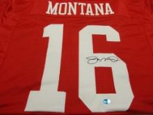 Joe Montana of the San Francisco 49ers signed autographed football jersey TAA COA 884