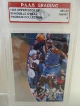 Shaquille O'Neal Magic 1995 Upper Deck SP Premium Collection #PC29 graded PAAS NM-MT 8