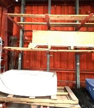 Cantilever Racking, (3) Uprights (frames) 10 " X 4" X 15 Ft, & (4) Beams (arms) 48" to Create 2 Leve