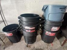Garbage Can Lot - Restaurant Garbage Cans - Please see pics for additional specs.