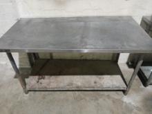 6' Stainless Steel table W/ Under Shelf - Please see pics for additional specs.