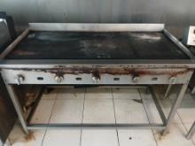 48" Commercial Flat Top Gril W/ Equipment Stand / Gas Fired 48" Flat Top Grill