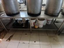 8' Stainless Steel Equipment Stand / Work Top Table - Please see pics for additional specs.