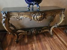 5' Stone Top Foyer Table