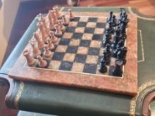Complete Marble Chess Board Game and Pieces