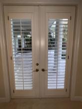 Exterior Double French Doors, Impact Glass, with Bahama Shutter 9 Ft X 6 Ft, (no screen)