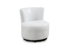 Monarch Contemporary Pu Leather Look Juvenile Chair With White Finish I 8153