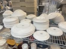 Lot of Various White China - Located throughout building - See photos for additional details.