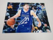 Luka Doncic of the Dallas Mavericks silver signed autographed 8x10 photo PAAS COA 294