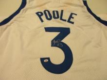 Jordan Poole of the Golden State Warriors signed autographed basketball jersey PAAS COA 607