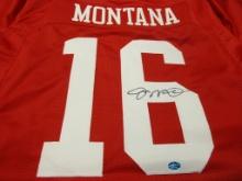 Joe Montana of the San Francisco 49ers signed autographed football jersey TAA COA 878