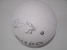 Shaquille O'Neal of the LA Lakers signed autographed white mini basketball Schwartz COA