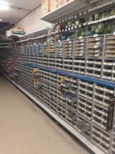 Gondola Shelving - 8ft x4ft sections- 9 single sided sections