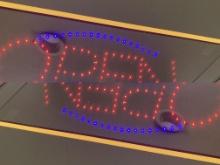 LED multicolored open sign