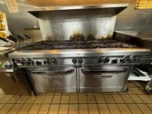 Southbend Natural Gas 10 Burner Range with Double Oven