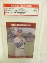 Ted Williams Boston Red Sox 1985 TCMA HR Champion #NN graded PAAS Mint 9