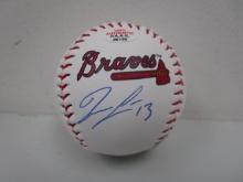 Ronald Acuna Jr of the Atlanta Braves signed autographed logo baseball PAAS COA 136