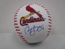 Yadier Molina of the St Louis Cardinals signed autographed logo baseball PAAS COA 152