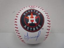 Jose Altuve of the Houston Astros signed autographed logo baseball PAAS COA 119