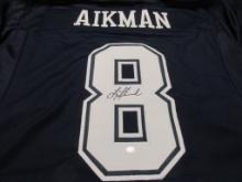 Troy Aikman of the Dallas Cowboys signed autographed football jersey PAAS COA 815