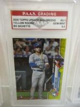 Bo Bichette Blue Jays 2020 Topps Update Walgreens Yellow ROOKIE #U-1 graded PAAS Gem Mint 9.5