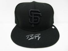 Buster Posey of the San Francisco Giants signed autographed baseball hat PAAS COA 202
