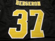 Patrice Bergeron of the Boston Bruins signed autographed hockey jersey PAAS COA 624