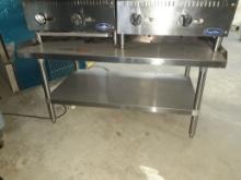 48 in Stainless Steel Equipment Stand with Undershelf
