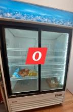 Omcan 53" Two Door refrigerated Reach-In Cooler Merchandising Cooler Model# - RE-CN-0045-HC and has
