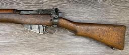 LEE ENFIELD NO. 4 MK. II BOLT-ACTION RIFLE W/MATCHING BAYONET & SCABBARD DATED 11/54