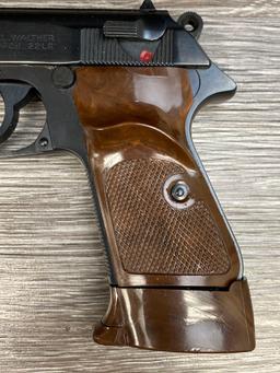 RARE MANURHIN WALTHER MODEL PP SEMI-AUTO .22 LR CAL WITH EXTENDED GRIP/MAGAZINE SWEDISH POLICE