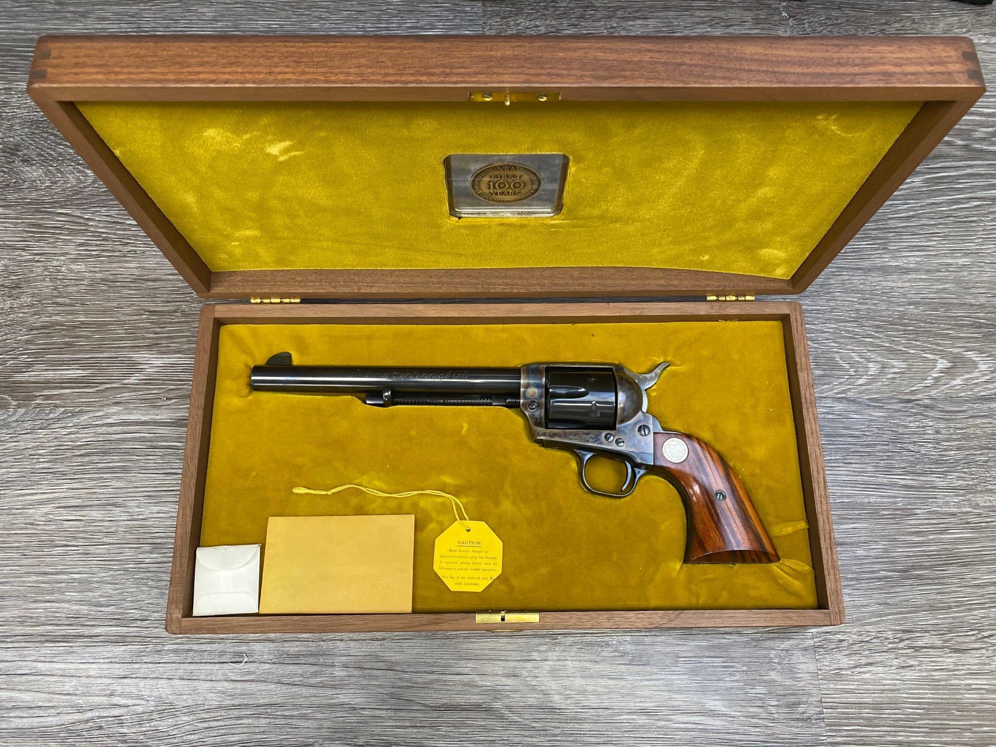 CASED COLT 1871-1971 NRA CENTENNIAL SINGLE ACTION ARMY .45 COLT REVOLVER