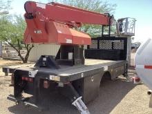 18FT TRUCK BED W/ ABM TM-100 BUCKET UNIT AND OUTRIGGERS