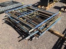 STACK OF SCAFFOLDING UPRIGHTS