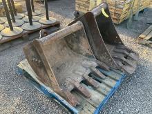 (2) EXCAVATOR BUCKETS