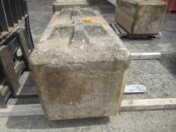 60'' X 30'' X 33'' CONCRETE BARRIER BLOCK