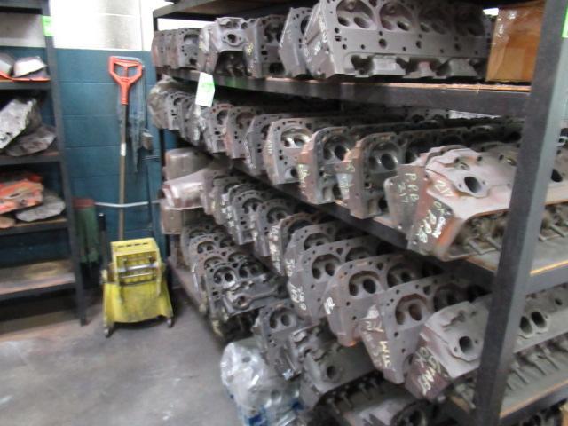 CONTENTS OF RACK - ASSORTED CYLINDER HEAD CORES
