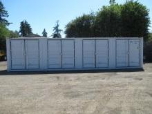 2024 40' HIGH CUBE SHIPPING CONTAINER W/ (4) SIDE DOORS