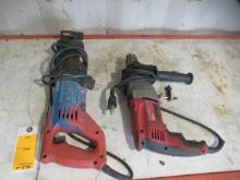 MILWAUKEE CORDED SAWZALL & MILWAUKEE 1/2'' HAMMER DRILL