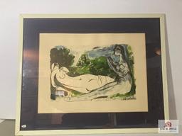 Reclining nude; signed and numbered print; 1967/2000