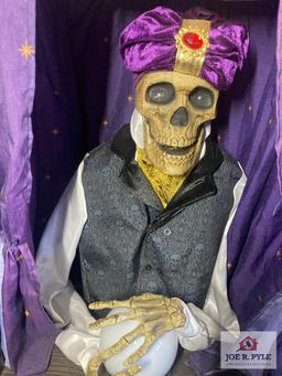 Ask Your Fortune skeleton fortune teller 35 x 15 x 19