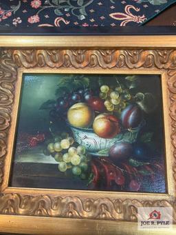 Oil on canvas Still Life Fruit on Table