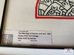 Two Keith Haring Giclee Mariage of Heaven & Hell and Untitled