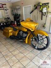 2014 Victory Gold Cross Country Custom Motorcycle