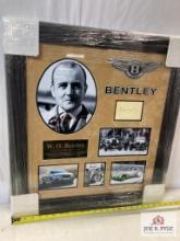 W.O. Bentley "Bentley" Signed Cut Photo Frame