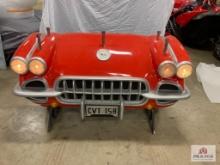 1958 "Chevrolet Corvette" Car Bar Red